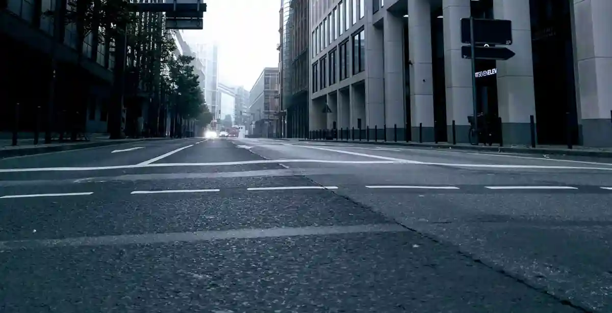 Blick durch die Mainzer Landstraße Richtung Sachsenhausen, Frankfurt am Main
